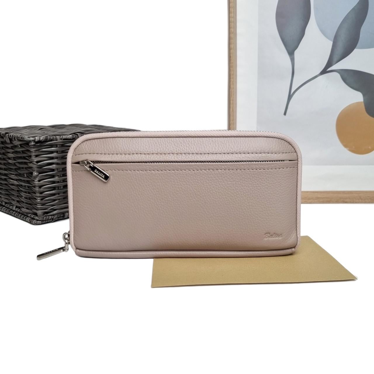 Гаманець жіночий довгий Balisa натуральна шкіра Бежевий (T-676 beige)
