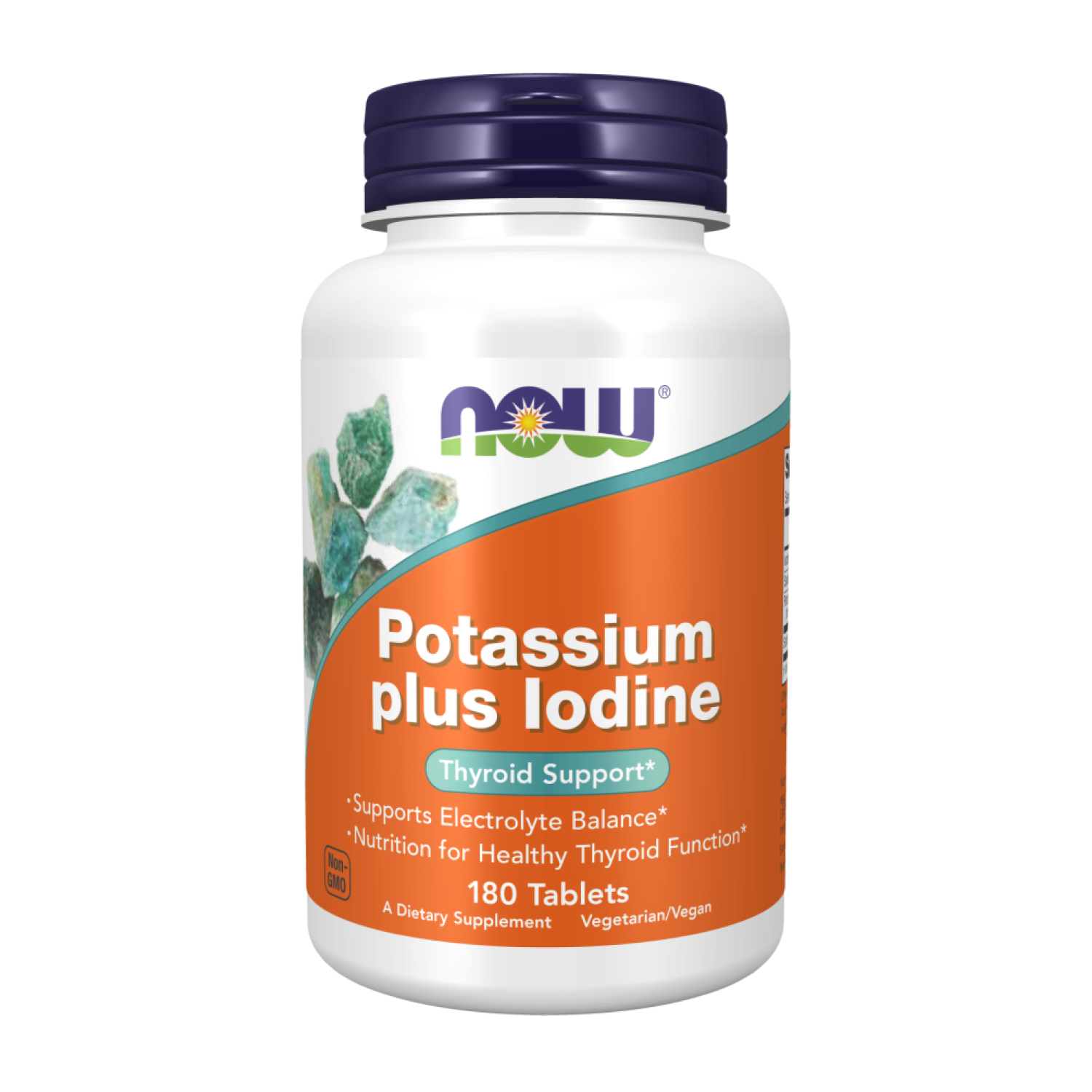 Йодид калію Now Foods Potassium Plus Iodine 180 таб. (CO003445)