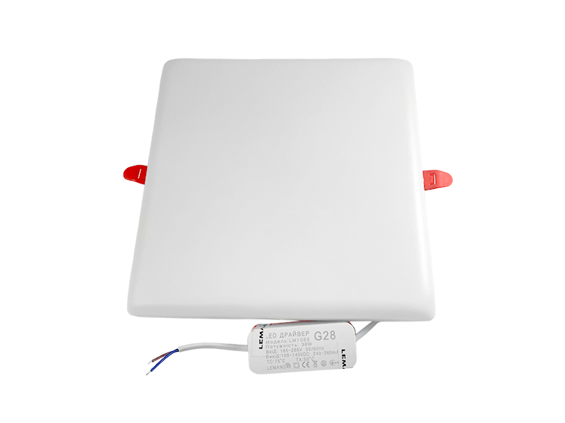 Світильник світлодіодний Lemanso LM1085 Стелс врізний 36 Вт 3500 Лм 6500K 85-265 В IP20 квадратний (5961)