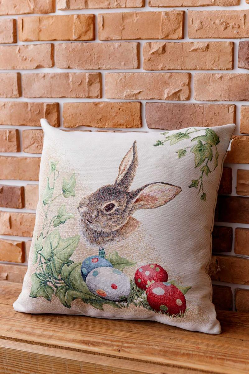 Подушка декоративная пасхальная Веснянка Заяц 45х45 см (034268) Подушка декоративная пасхальная Веснянка Заяц 45х45 см (034268)