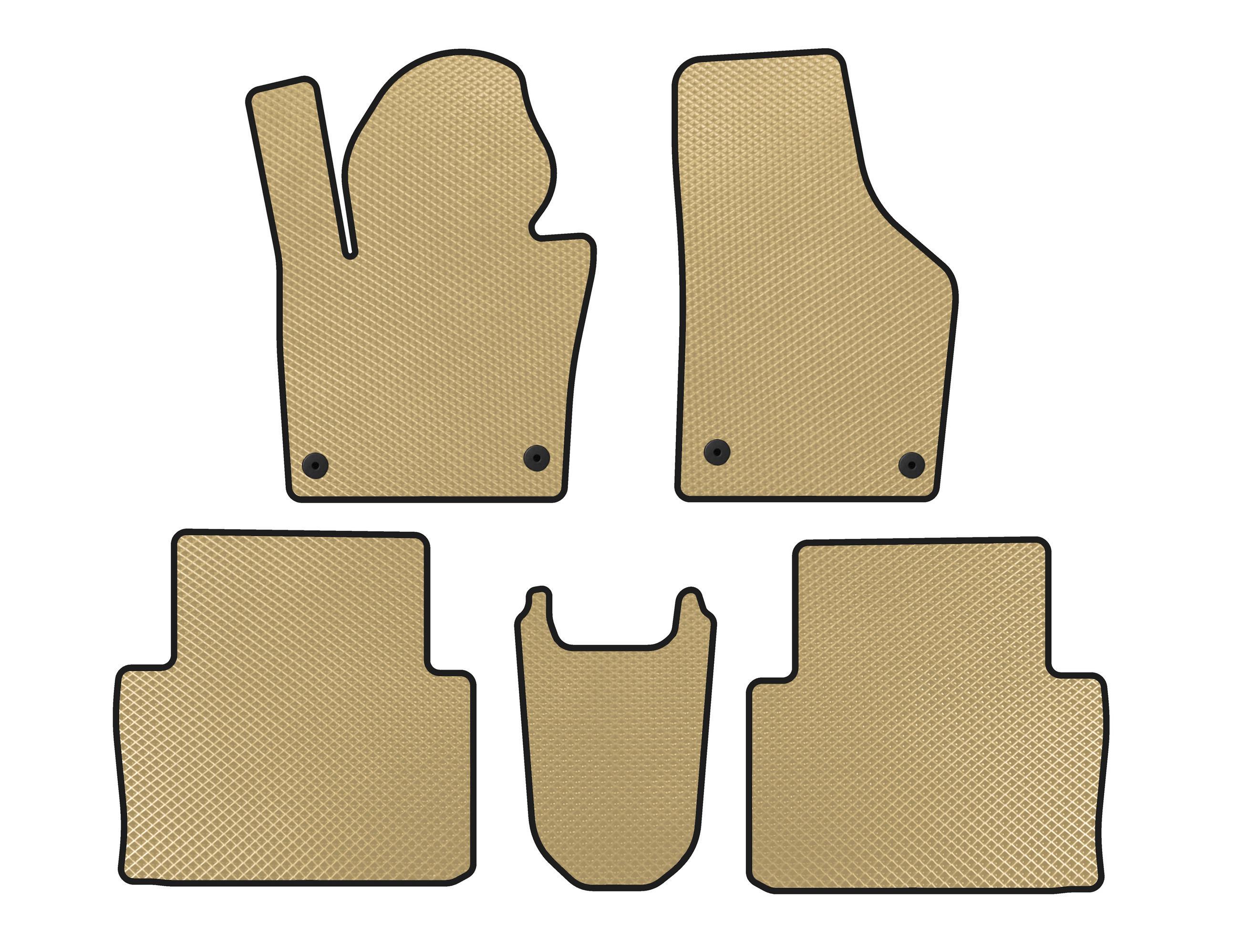 Коврики EVA Digital Designs для Seat Alhambra 2010- гг. этилвинилацетат Бежевый