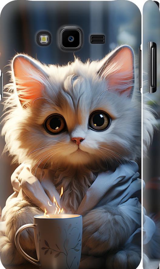 Чехол на Samsung Galaxy J7 Neo J701F White cat (5646m-1402-42517)
