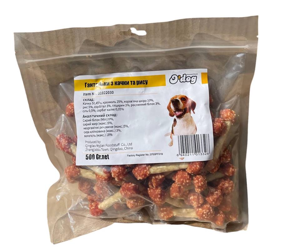 Лакомство для собак O’dog Duck&Rice Dumbbel Duck&Rice Dumbbel 500 г