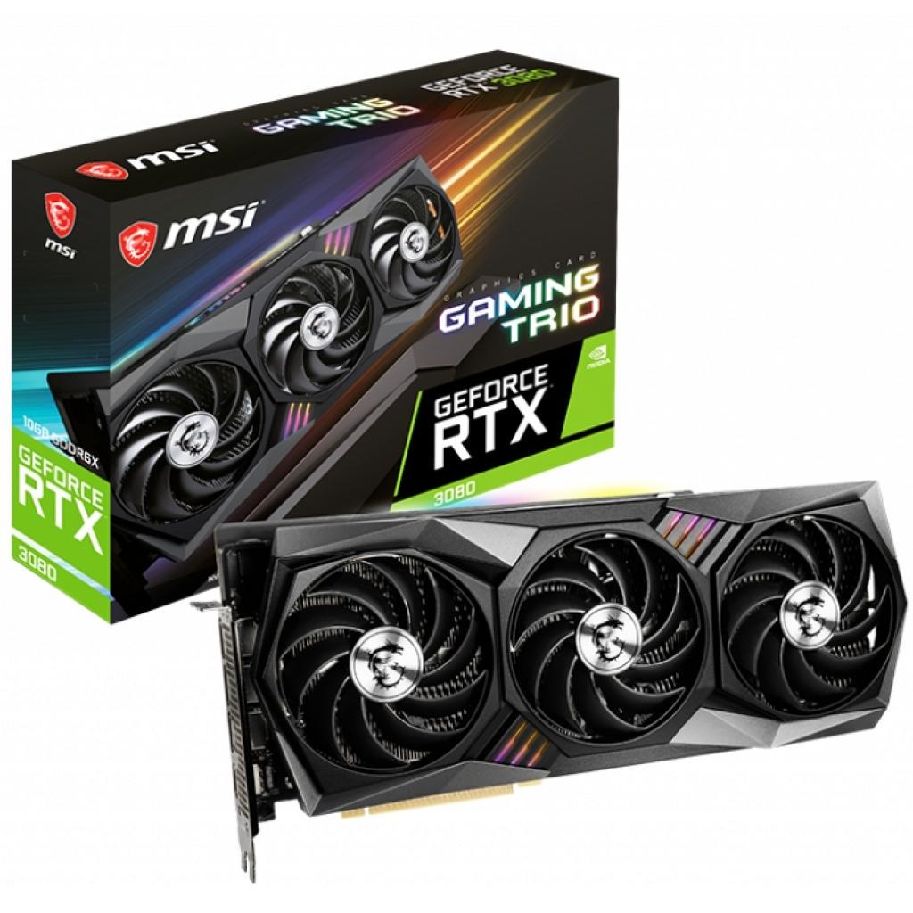 Видеокарта MSI GeForce RTX 3080 GAMING X TRIO 10G (21617385)