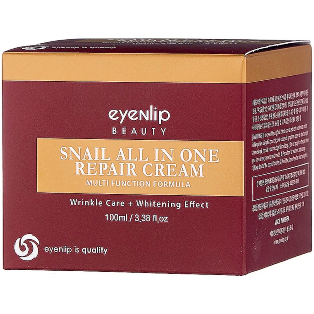 Крем для лица многофункциональный Eyenlip Snail All In One Repair Cream улиточный 100 мл (8809555250173) - фото 2