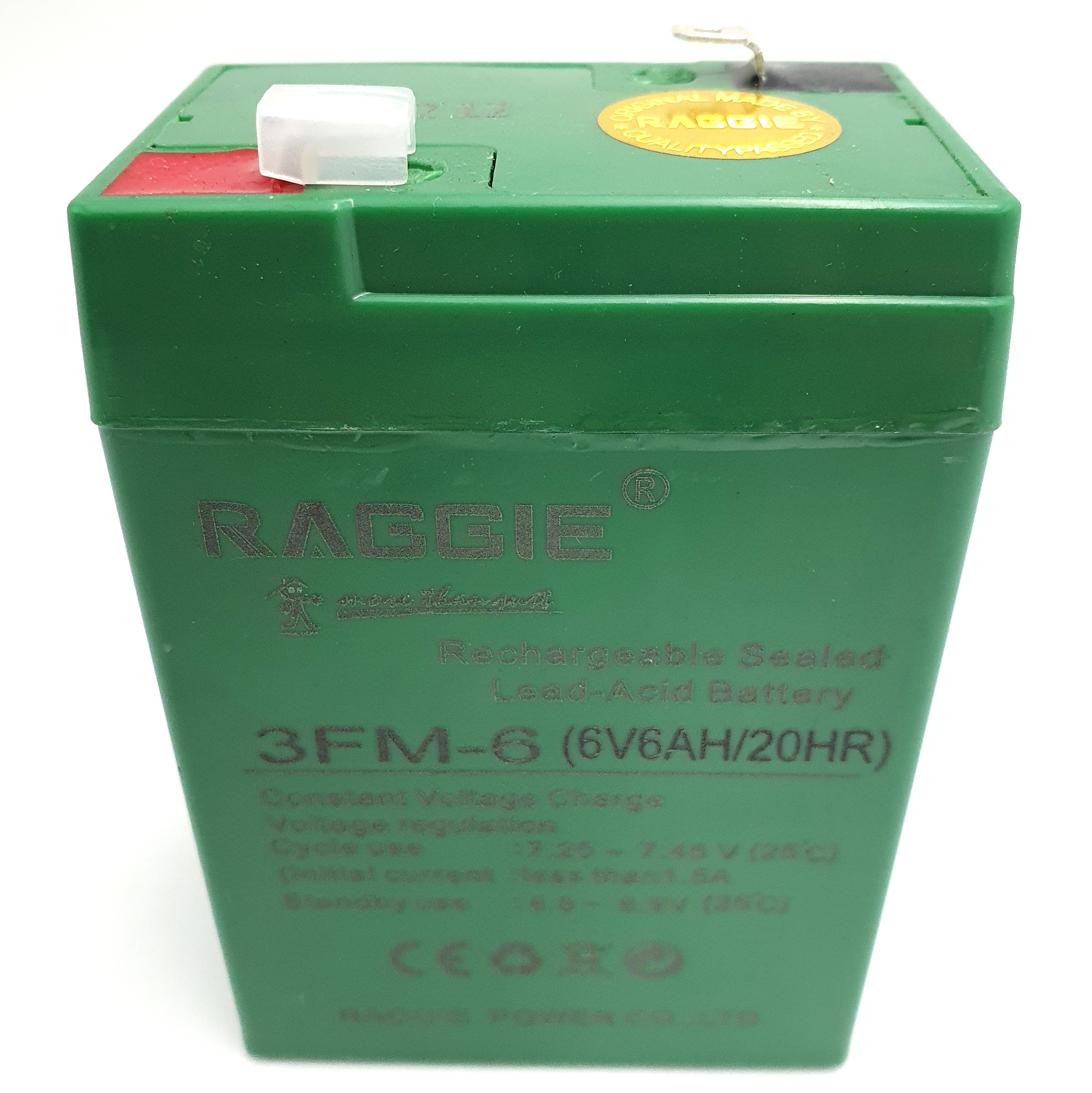Акумулятор RAGGiE 3FM-6 6V 6A - фото 4 Акумулятор RAGGiE 3FM-6 6V 6A - фото 4