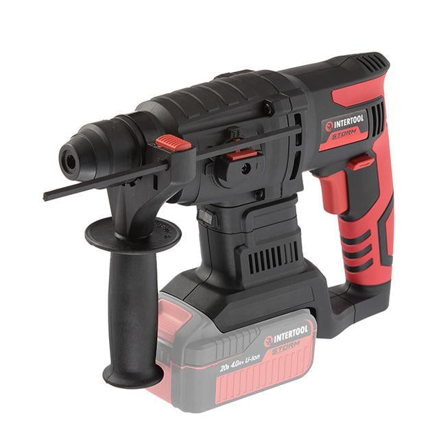 Перфоратор акумуляторний Intertool WT-9370 SDS plus з безщітковим двигуном без ЗП і АКБ c кейсом 2 Дж 0-1250 об/хв 0-4800 уд/хв (12584084)