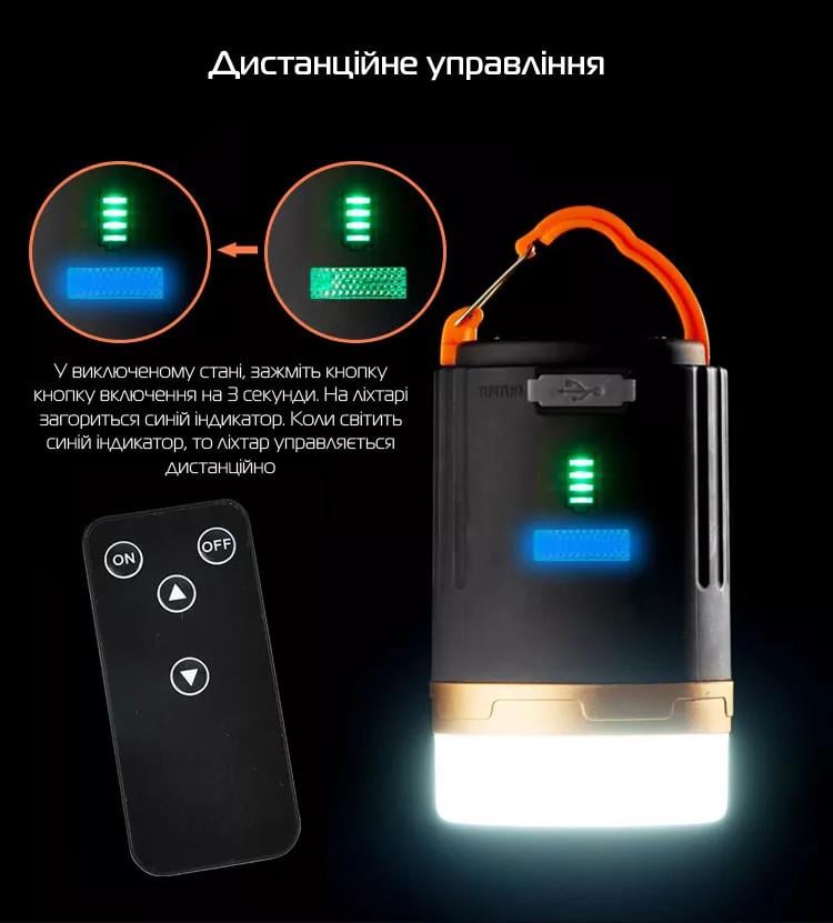 Лампа светильник аккумуляторная кемпинговая YD-29 c Power Bank - фото 3