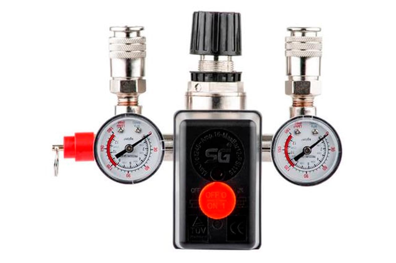 Пресостат в зборі Intertool 220В x 2 виходи (PT-9094)