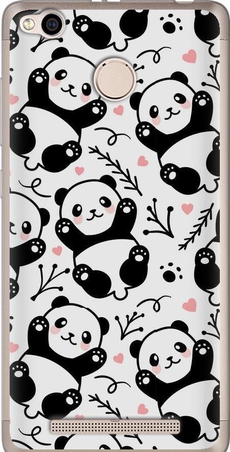 Чехол на Xiaomi Redmi 3x Панды (4318u-441-42517)