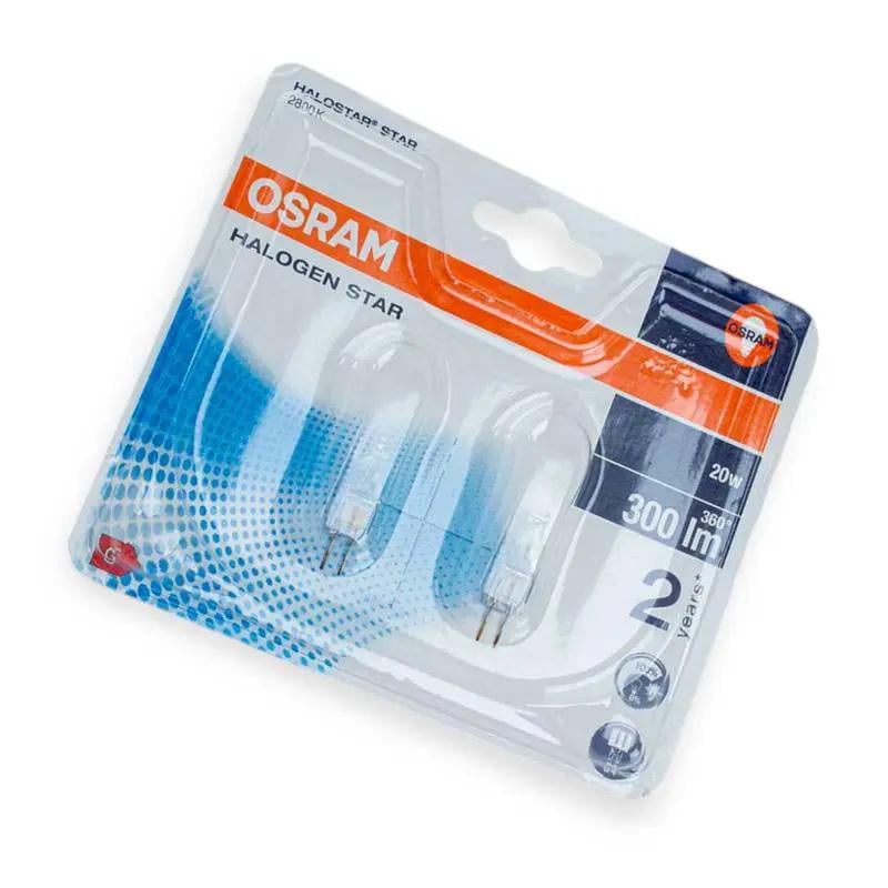 Набір галогенних ламп-капсул Osram 20W 12V G4 64425 2 шт. (27844352)