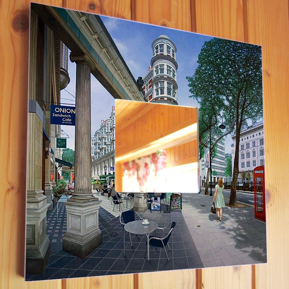 Зеркало декоративное Фотореализм Лондон Великобритания UK 260х260 мм (M00408)