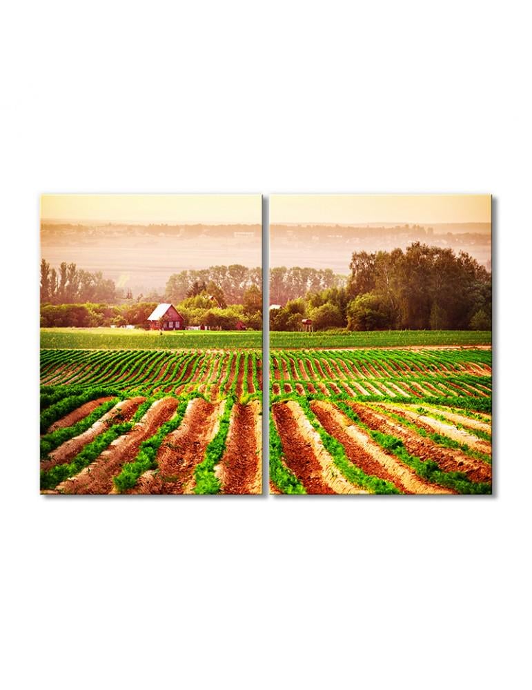 Картина модульная Сельское хозяйство 2 модуля 30х45 см
