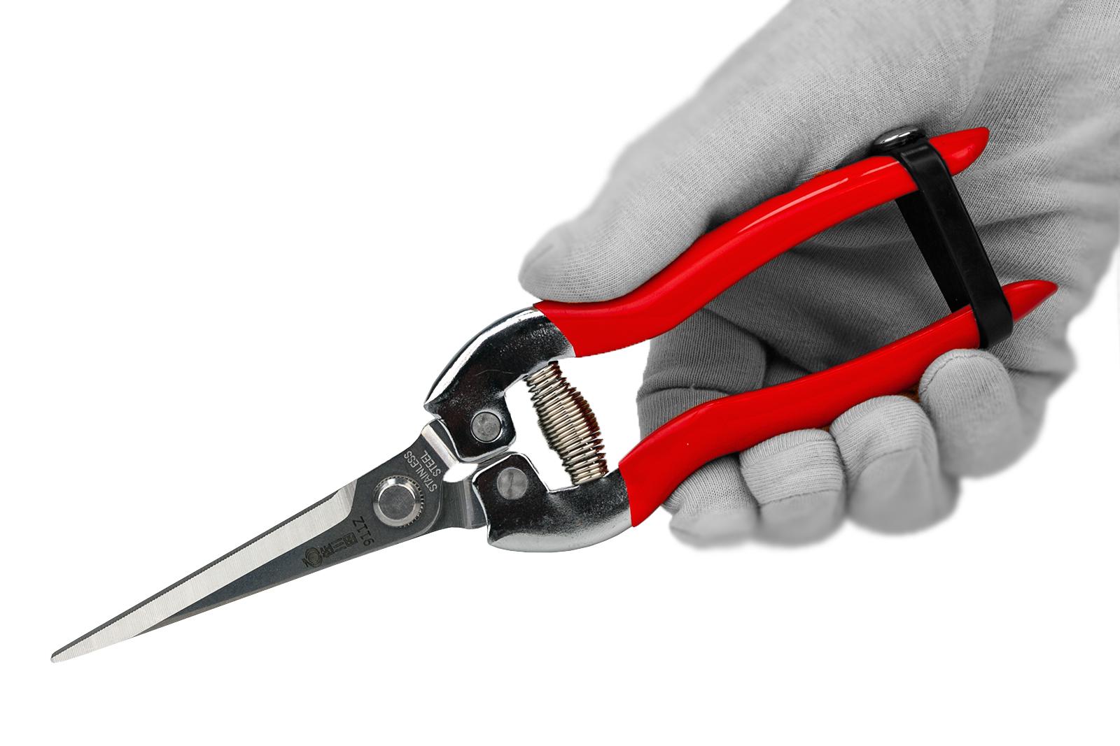 Ножиці садові Sagawata з нержавіючої сталі подовжені 205 мм (P-911Z_L) - фото 4 Ножиці садові Sagawata з нержавіючої сталі подовжені 205 мм (P-911Z_L) - фото 4