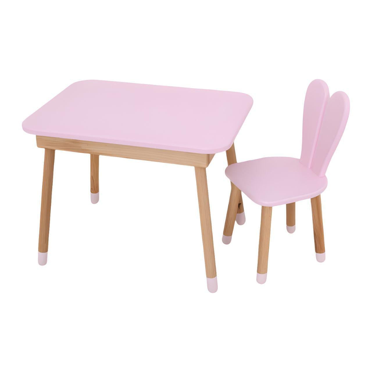 Стіл дитячий для творчості 04-027R-TABLE зі стільчиком 60х60 см (23451560)