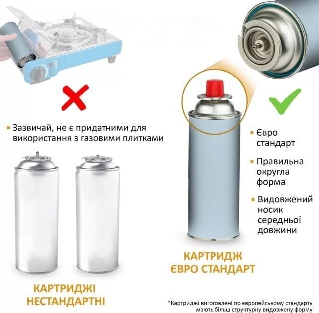 Балон газовий туристичний Gastech 227 г - фото 2 Балон газовий туристичний Gastech 227 г - фото 2