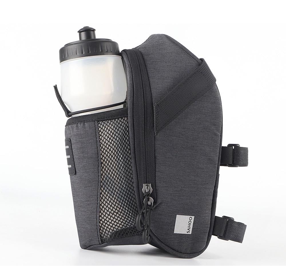 Сумка під сідло Sahoo Urban 131464-SA з кишенею для пляшки Grey (6920636793203)