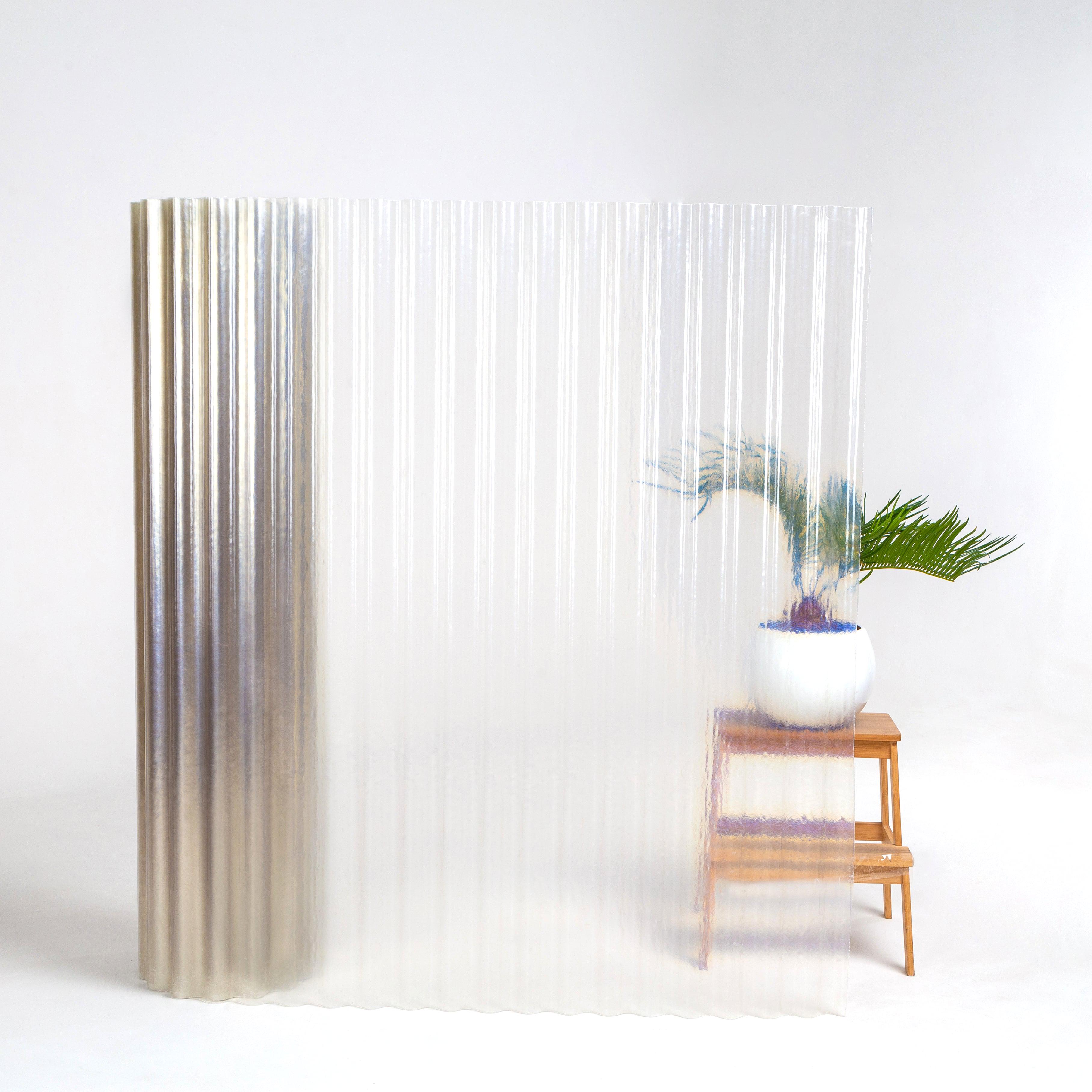 Шифер в рулонах пластиковый гофрированный PolyRoll "Усиленный" 2 м Прозрачный