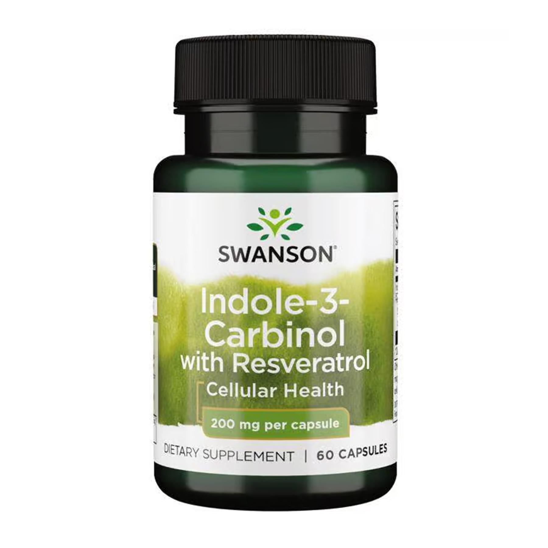 Индол-3-Карбинол Swanson Indole-3-Carbinol with Resveratrol 200 мг 60 caps Индол-3-Карбинол Swanson Indole-3-Carbinol with Resveratrol 200 мг 60 caps
