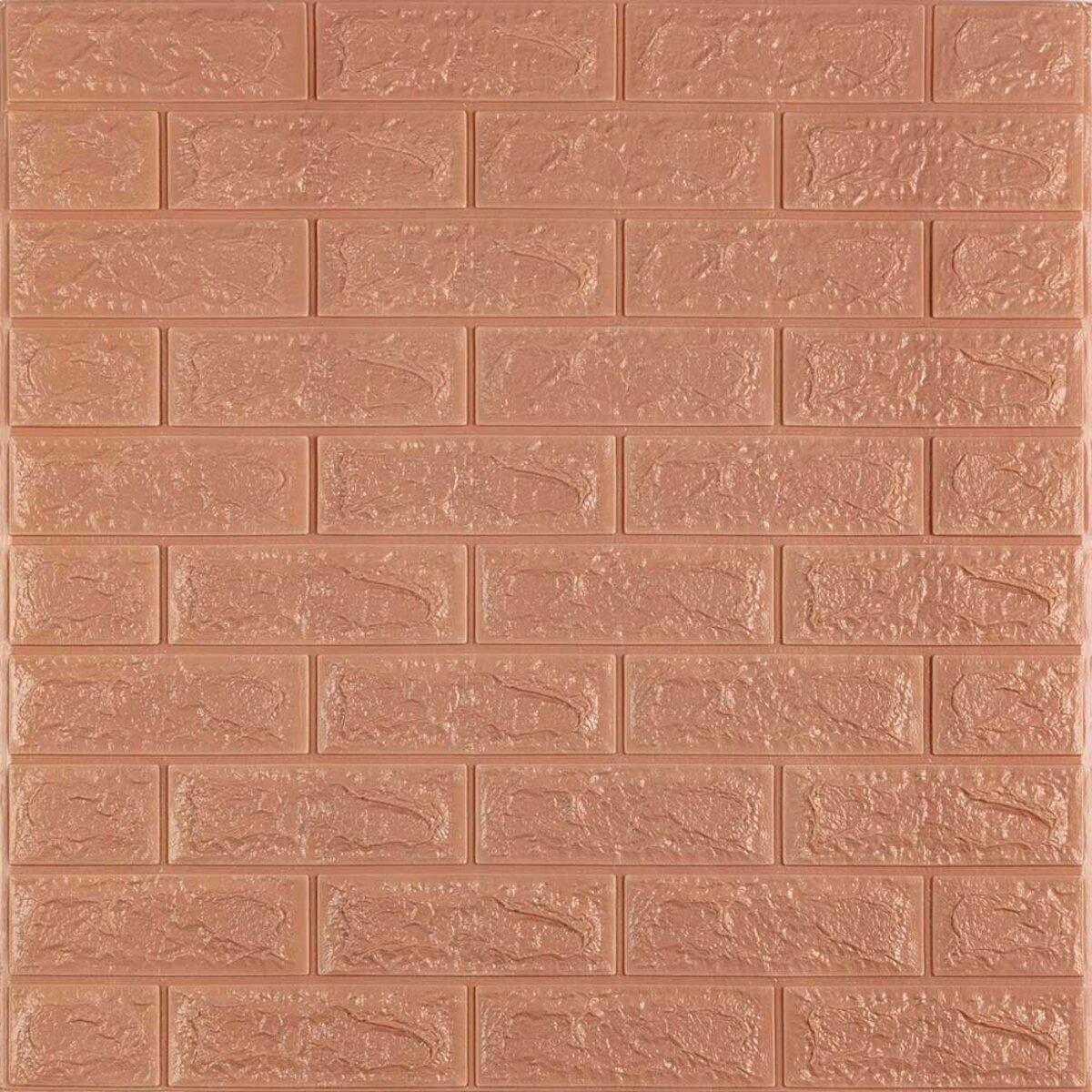 3D-панель самоклеющаяся под кирпич 700х770х7 мм Пудровый (SW-00001800)