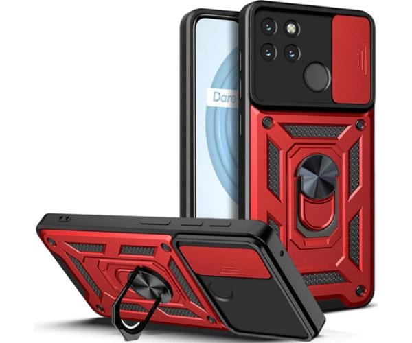Чехол-накладка Ricco Camera Sliding для Realme C21Y / C25Y Красный Чехол-накладка Ricco Camera Sliding для Realme C21Y / C25Y Красный