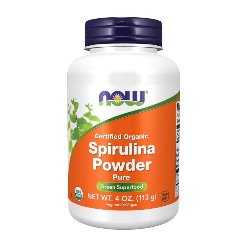 Спирулина органическая NOW Certified Organic Spirulina Powder 113 г
