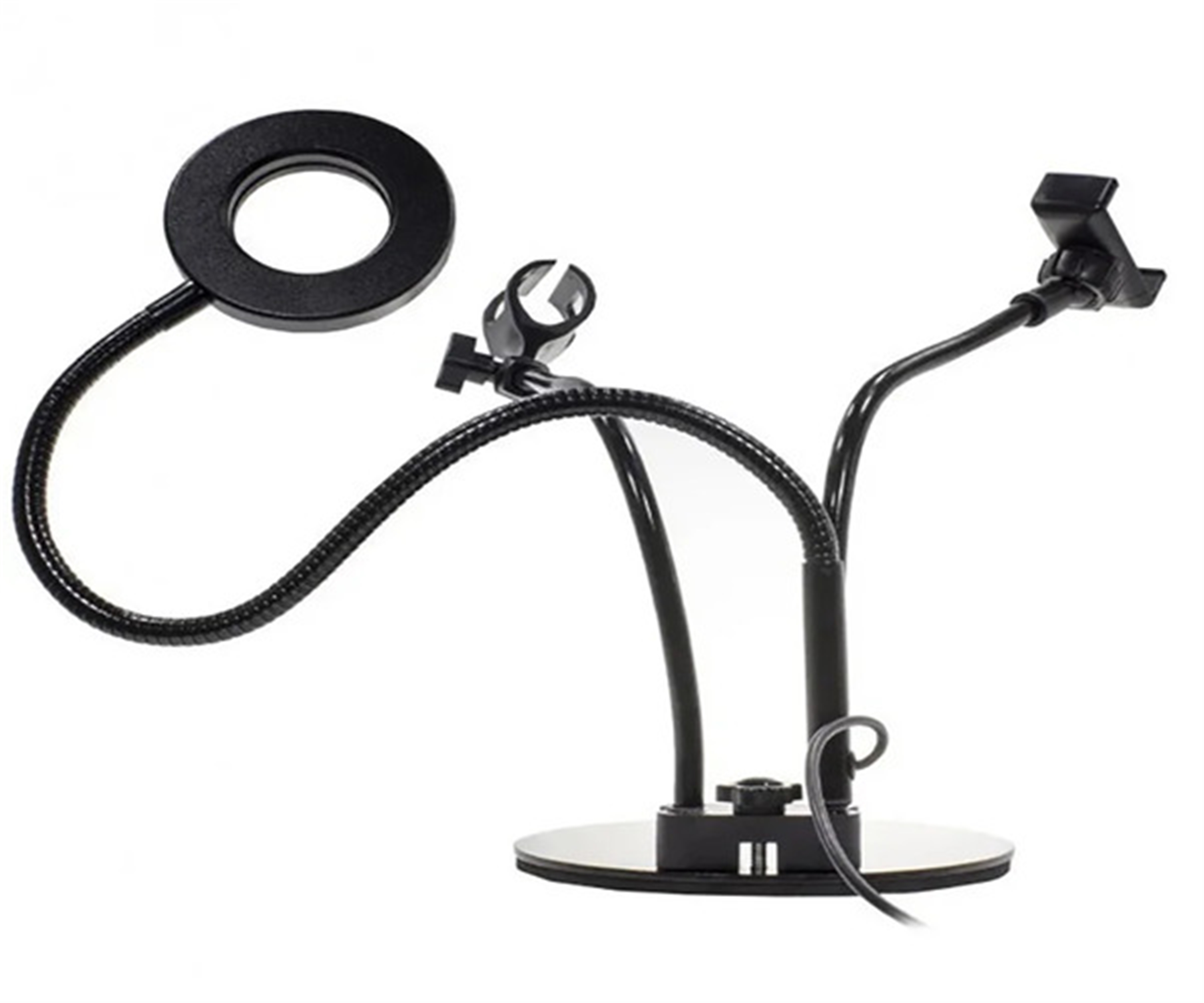 Кільцева LED-лампа XPRO Live Light 3в1 з тримачем для телефону і мікрофону - фото 2 Кільцева LED-лампа XPRO Live Light 3в1 з тримачем для телефону і мікрофону - фото 2