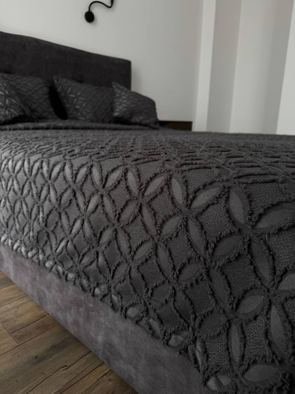 Покрывало Фрея 140x250 см Графитовый (21621-10-140x250cm) - фото 5