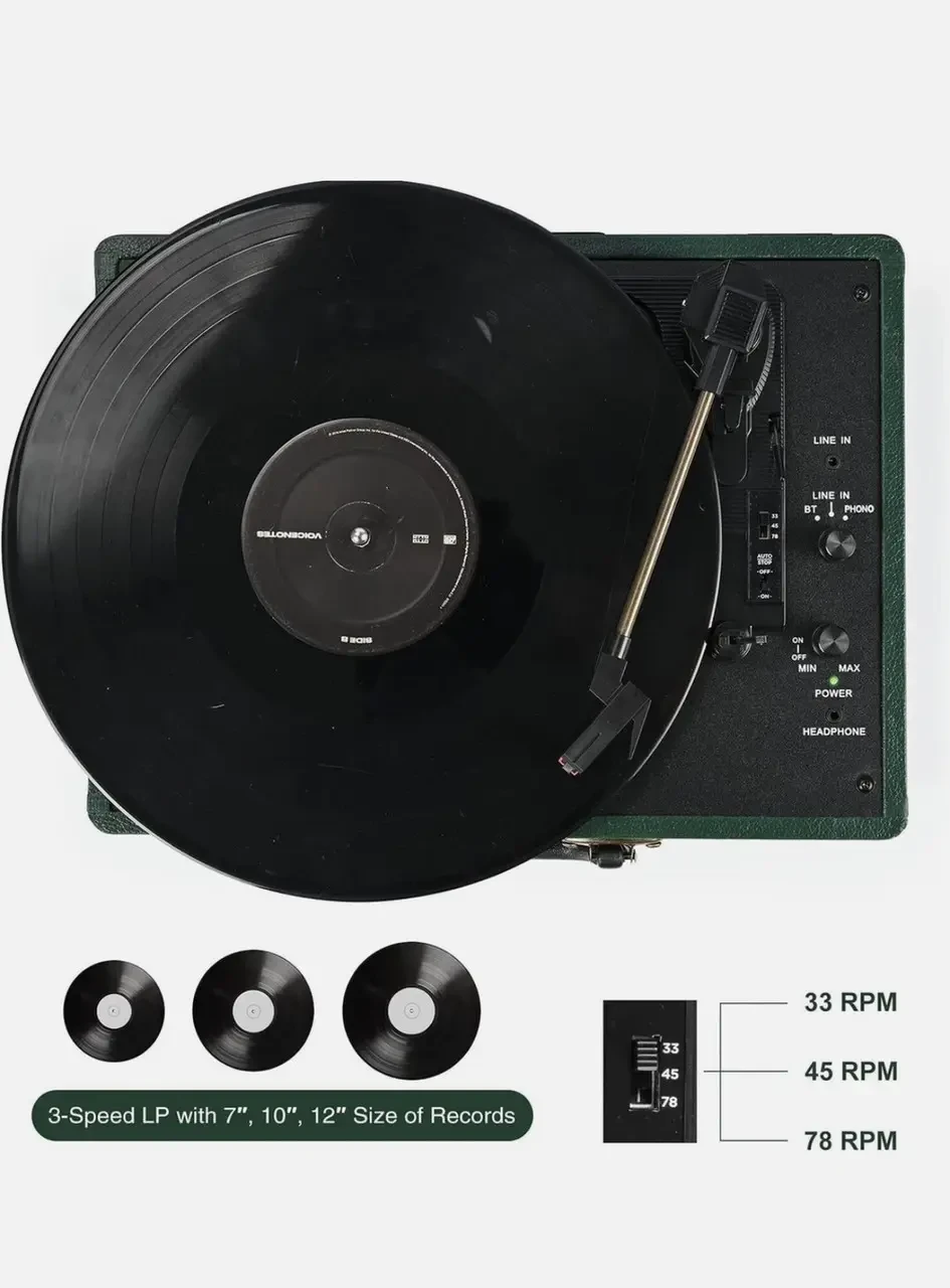 Ретро-проигрыватель пластинок Retrolife R609 Bluetooth - фото 2 Ретро-проигрыватель пластинок Retrolife R609 Bluetooth - фото 2