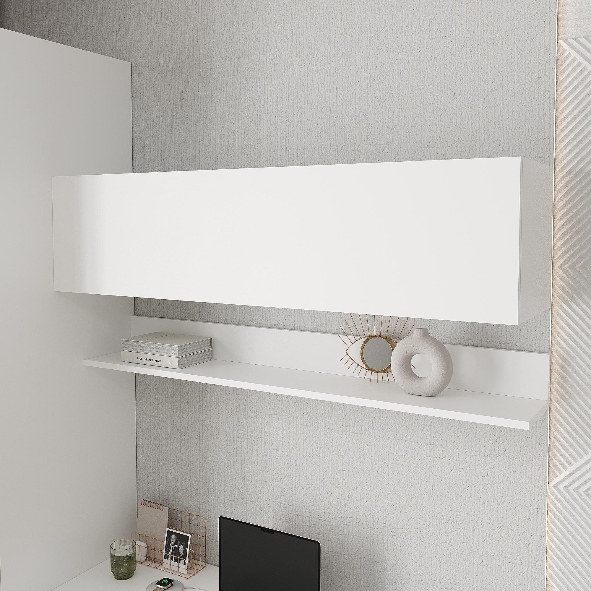 Полиця книжкова підвісна Ейр ПК-11 Ейр 300х1200х300 мм Білий (28519463)