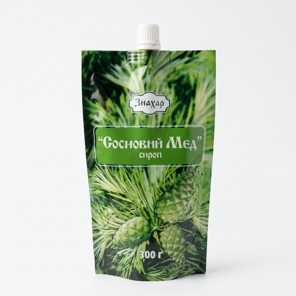 Сироп натуральный Знахарь Сосновый мед 300 г (DP-300)