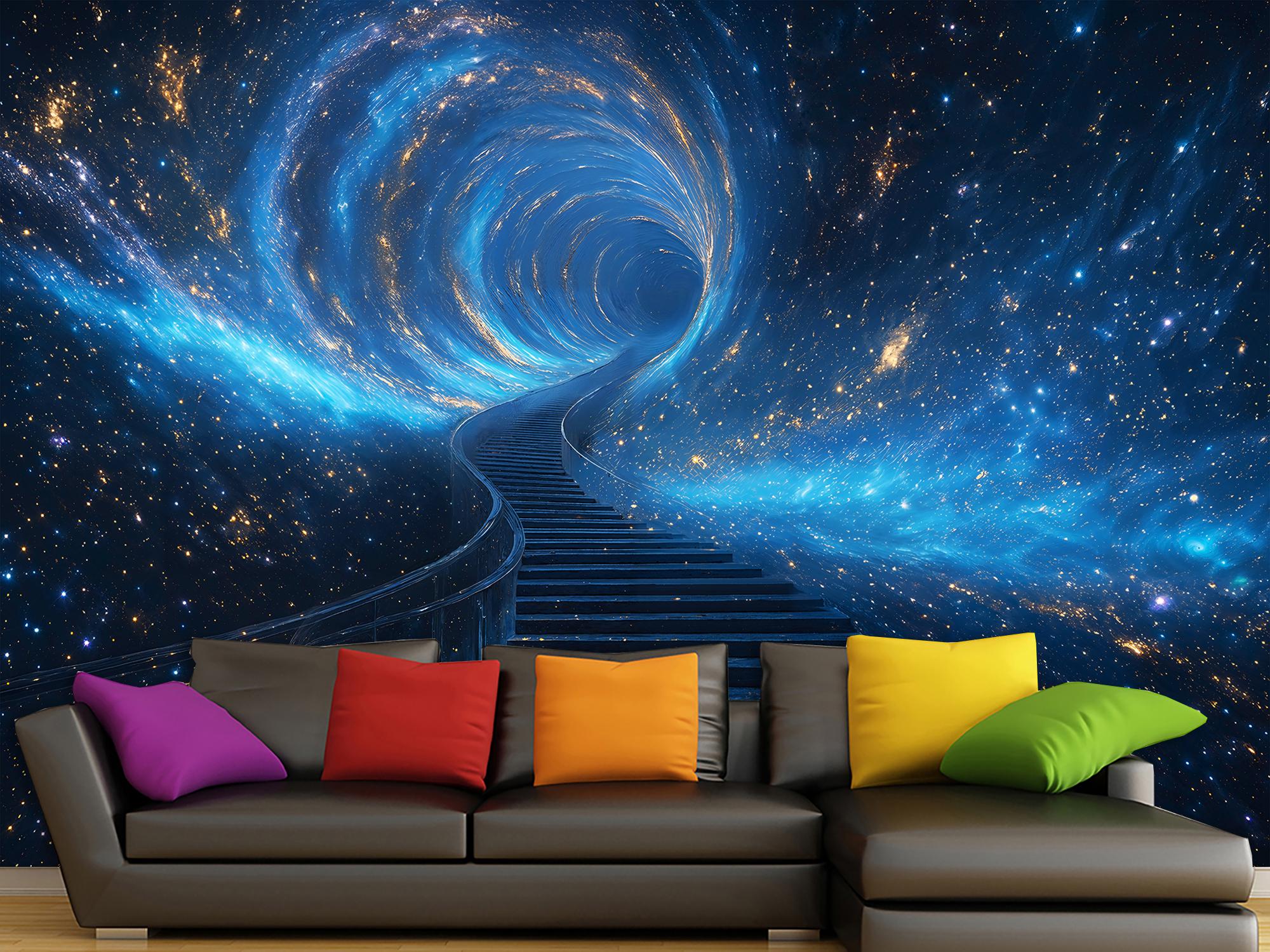 Фотообои флизелиновые Upstream Лестница в другую Вселенную 230х153 см (SPF-168/3) - фото 4