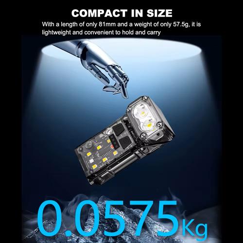 Фонарь налобный X52-2LED+6SMD RGB IP65/Li-Ion/USB-C/Motion sensor/Power indicator/клипса/магнит Black - фото 9