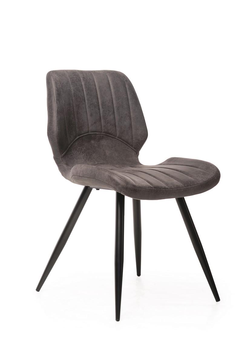 Стул обеденный Vetro Mebel M-22 металл крашеный Серый