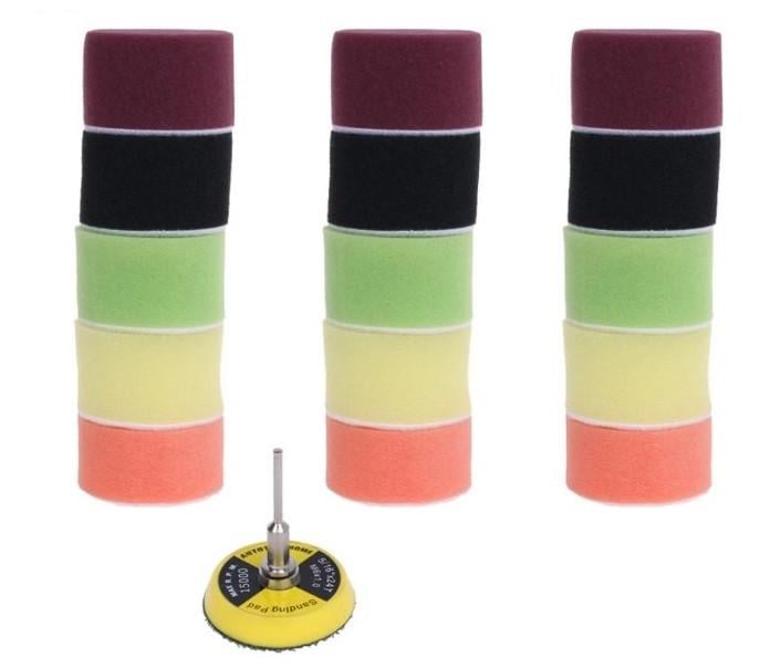 Набор поролонов полировальных с одним держателем для гравера 50 мм 15 шт. (463а) Набор поролонов полировальных с одним держателем для гравера 50 мм 15 шт. (463а)