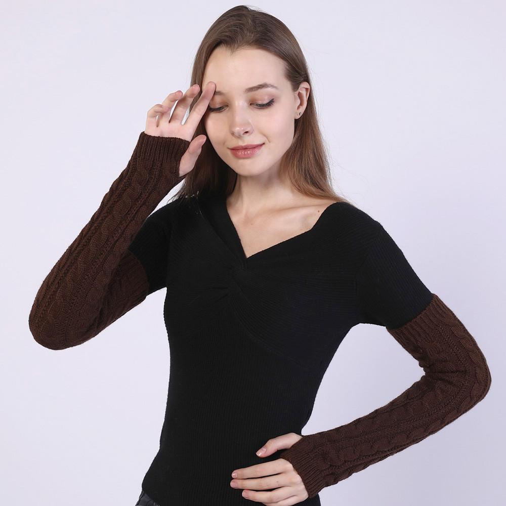 Мітенки в'язані без пальців One size Коричневий (2432) - фото 2 Мітенки в'язані без пальців One size Коричневий (2432) - фото 2