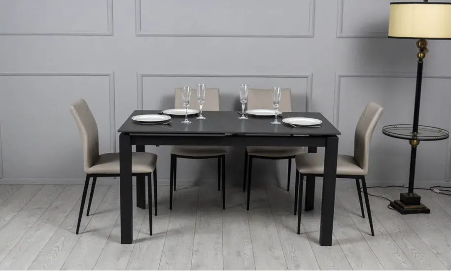 Стол раскладной Ларс 1400/2000х800х750 мм Черный - фото 3