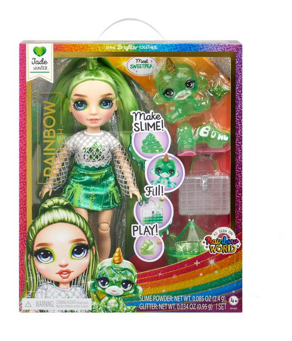 Ігровий набір з лялькою Rainbow High Classic Джейд зі слаймом Зелений