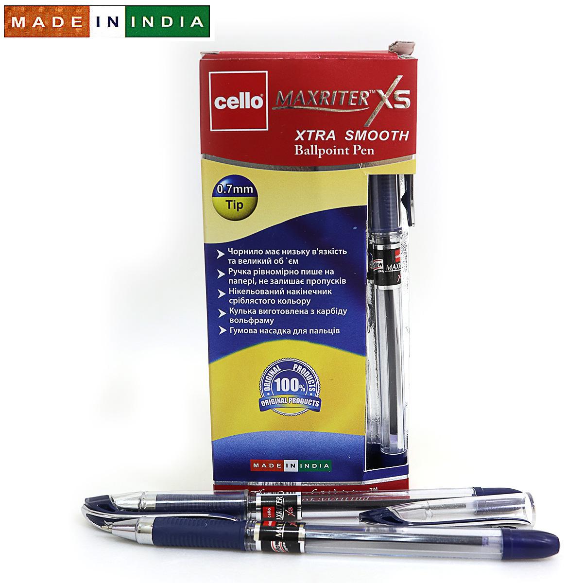 Ручка Cello Maxriter XS 0,7 мм 12 шт. Синій (MTT-184351) - фото 2 Ручка Cello Maxriter XS 0,7 мм 12 шт. Синій (MTT-184351) - фото 2