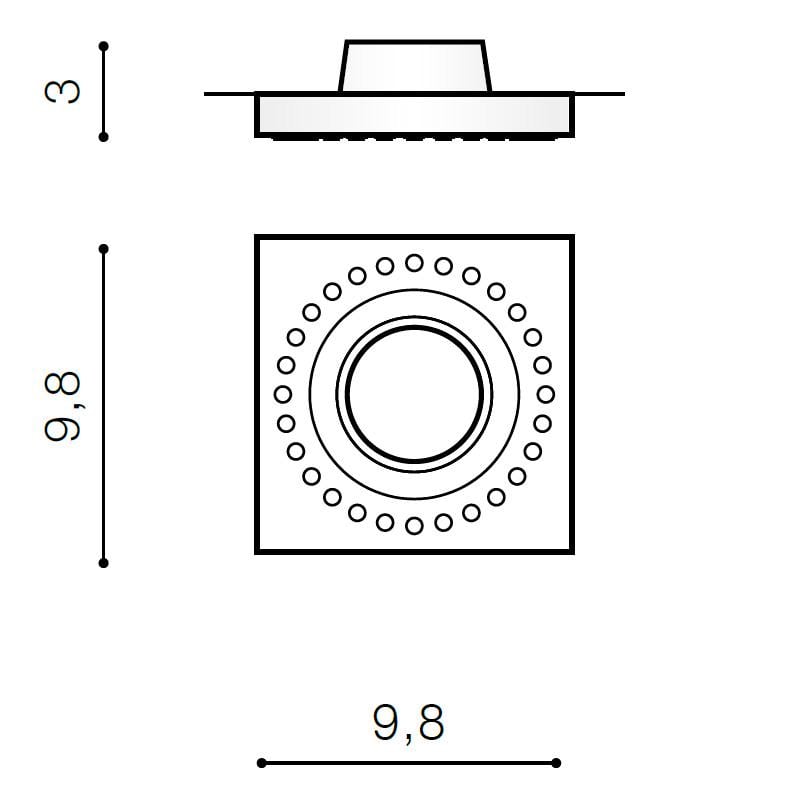 Светильник точечный Azzardo Simon AZ1474 (NC1767SQ-WH) - фото 3