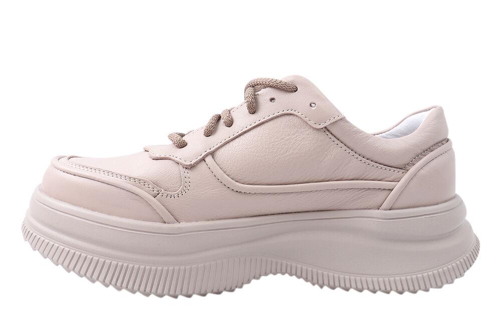 Кросівки жіночі Masheros зі шкіри на низькому ходу на шнурівці р. 36 Капучіно (21-21DTC) - фото 2 Кросівки жіночі Masheros зі шкіри на низькому ходу на шнурівці р. 36 Капучіно (21-21DTC) - фото 2