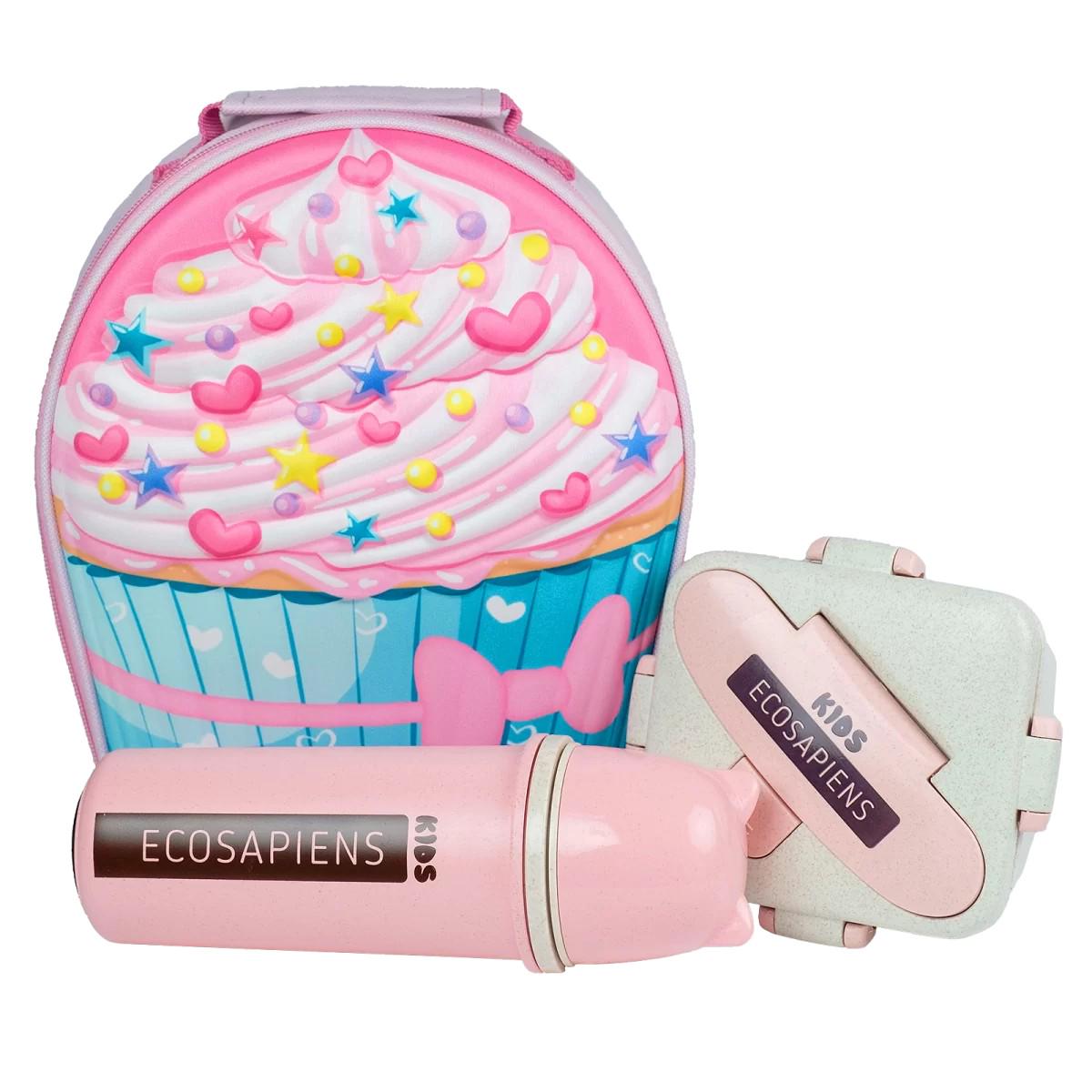 Ланч набор Jooki Cupcake Kids Розовый