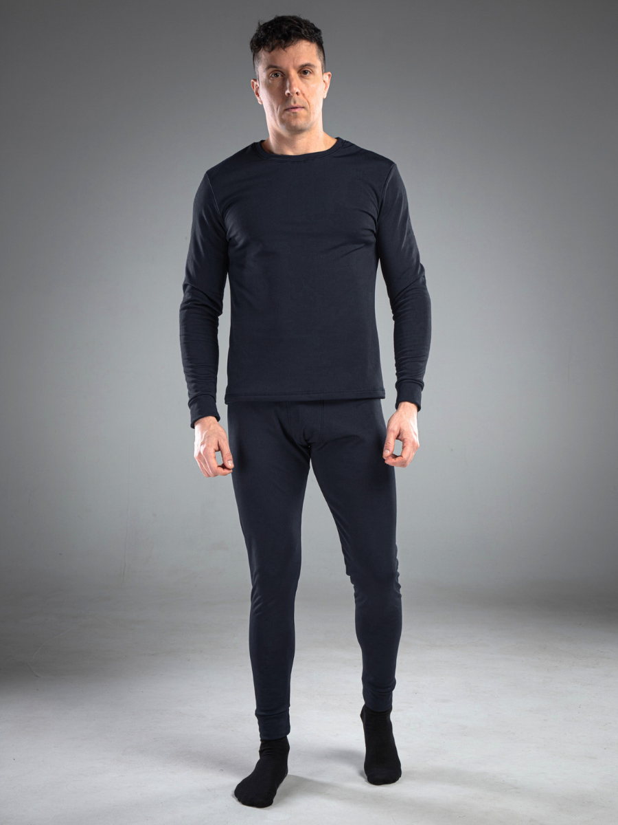 Термобілизна чоловіча на мікрофлісі термолонгсліви/термокальсони М Чорний (8199445288)