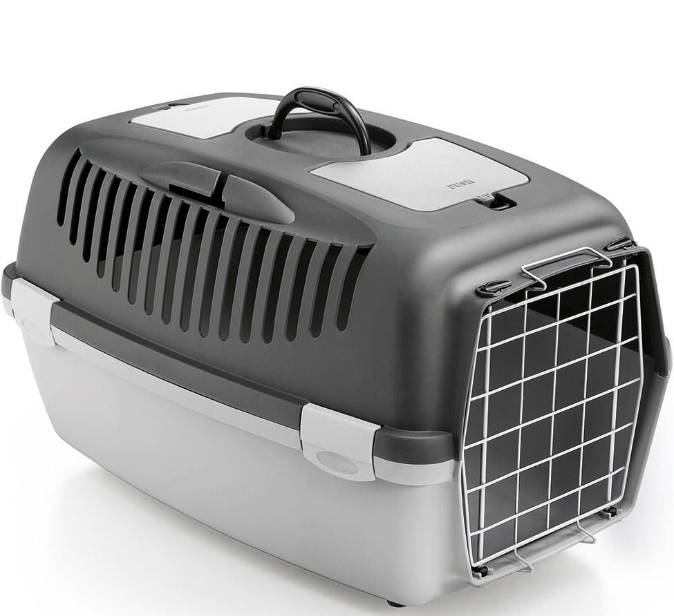 Контейнер-переноска для собак та кішок Stefanplast Gulliver 3 з металевими дверима 61x40x38 см до 10-12 кг Сірий (97373) Контейнер-переноска для собак та кішок Stefanplast Gulliver 3 з металевими дверима 61x40x38 см до 10-12 кг Сірий (97373)