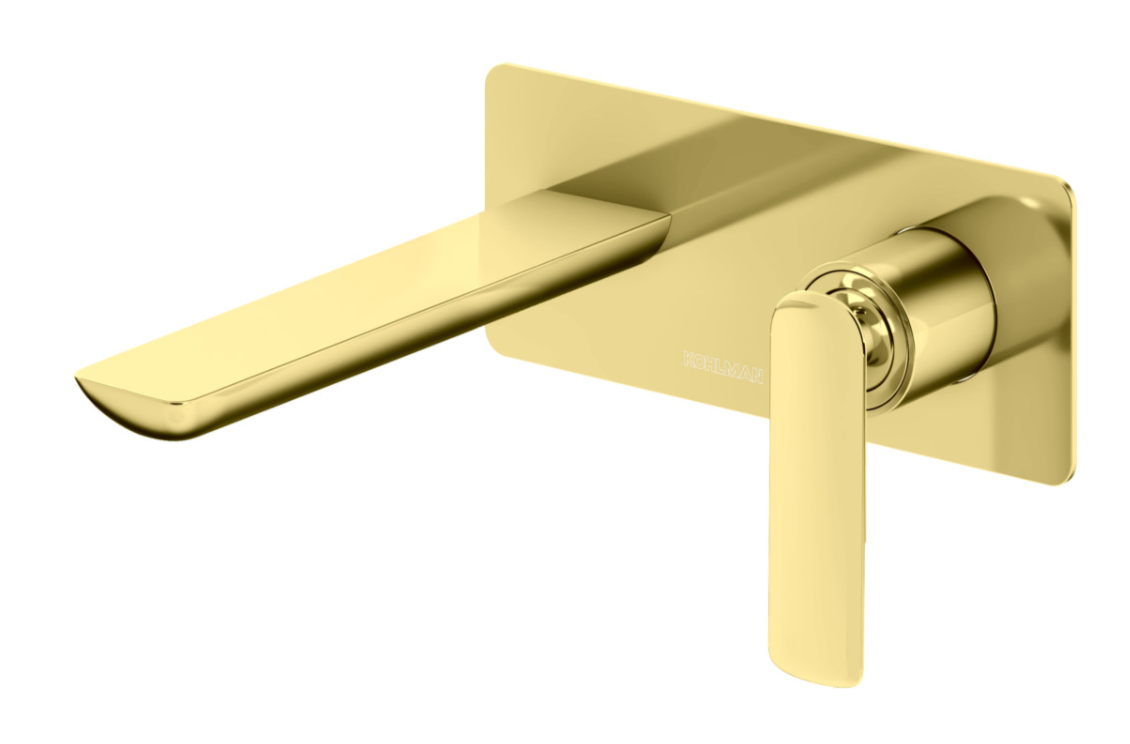 Смеситель для раковины KOHLMAN EXPERIENCE BOX скрытого монтажа Gold (2810372810)