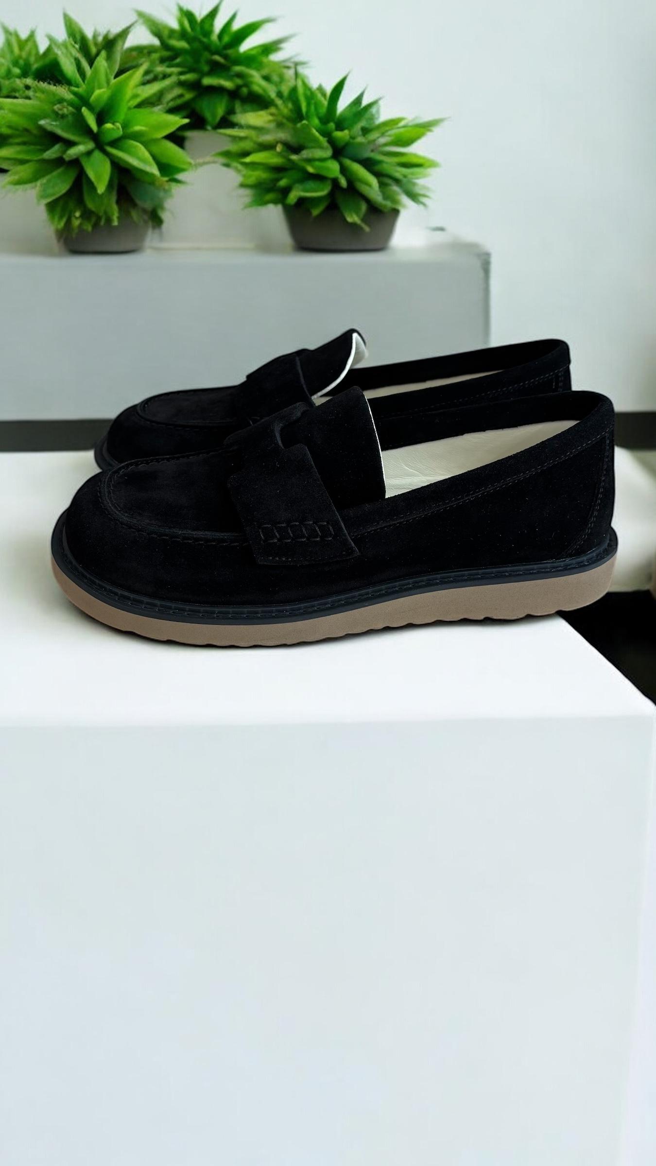 Лоферы анатомические женские натуральная замша MARANDI р. 41 Черный (AnLof-Z-41-black) - фото 4 Лоферы анатомические женские натуральная замша MARANDI р. 41 Черный (AnLof-Z-41-black) - фото 4