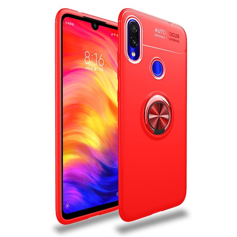 Чехол с кольцом Auto Focus для Xiaomi Redmi Note 7 Red (08922-2D)