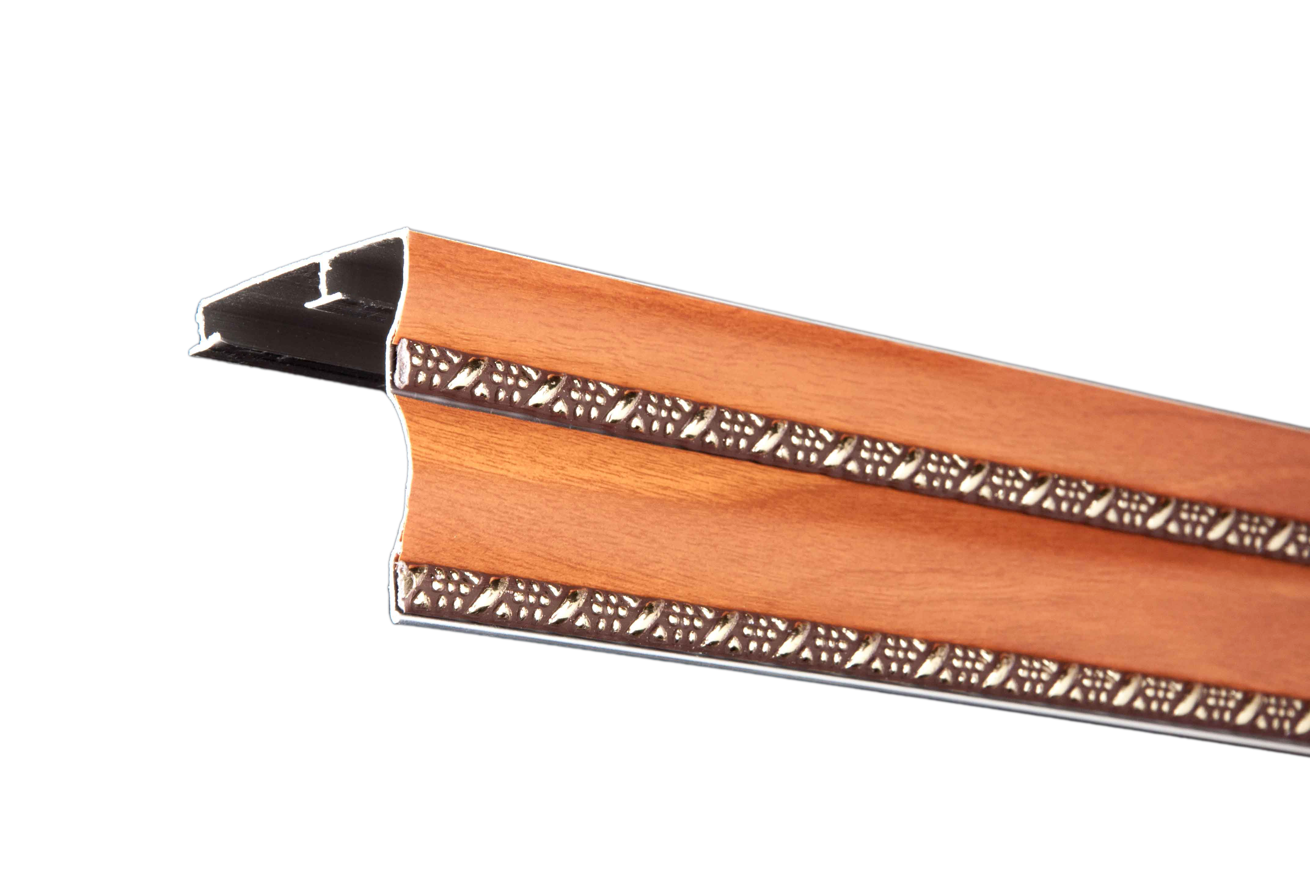 Карниз для штор EURO CONCEPT БР-11 двухрядный 1,5 м Черешня