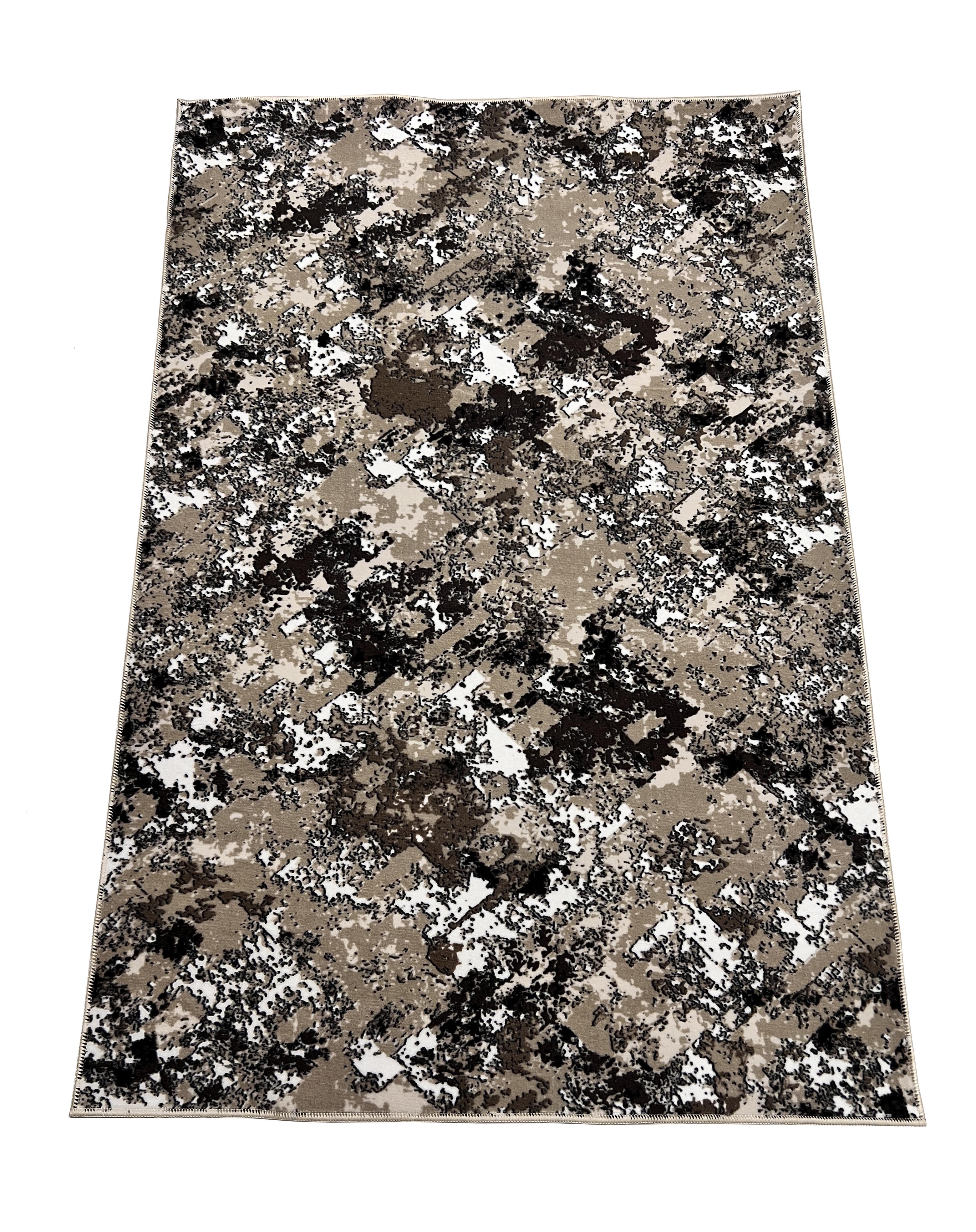 Ковер универсальный Soft на резиновой основе 120x180 см Бежевый (12383B3)