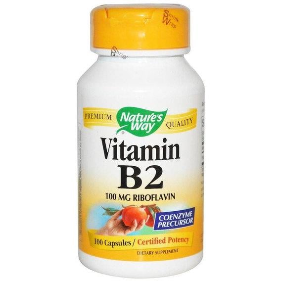 Рибофлавин Nature's Way Vitamin B2 100 мг 100 капс. (000002616)